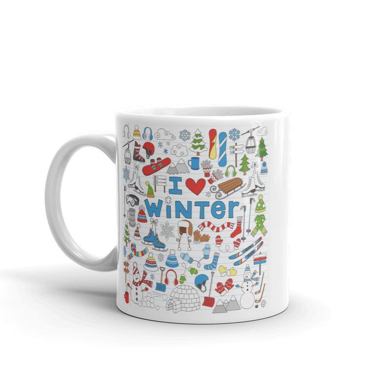 I Love Winter High Quality 10oz Coffee Tea Mug