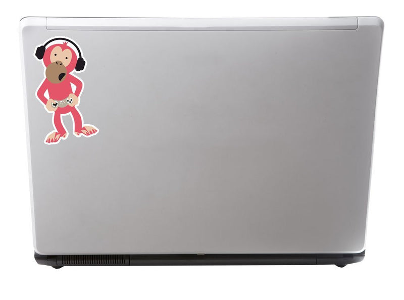 2 x Gamer Monkey Vinyl Sticker
