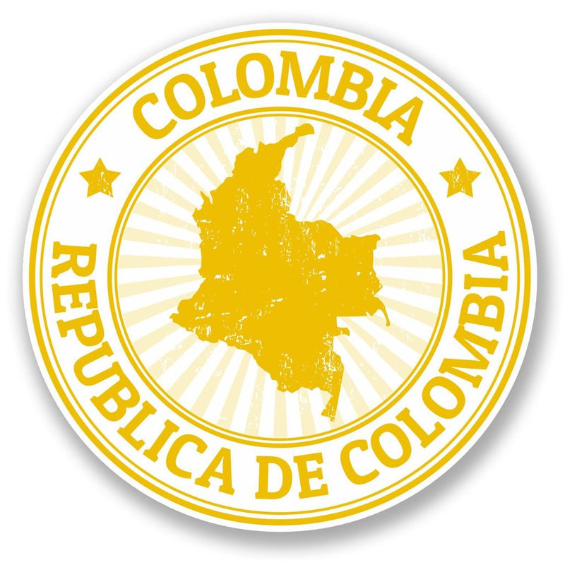 2 x Colombia Vinyl Sticker