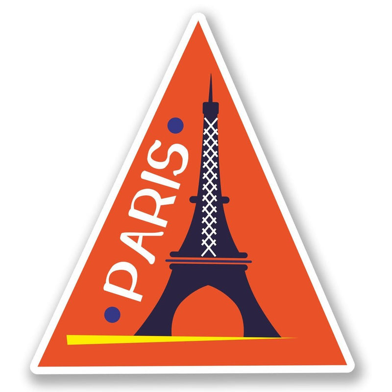 2 x Paris France Vinyl Sticker
