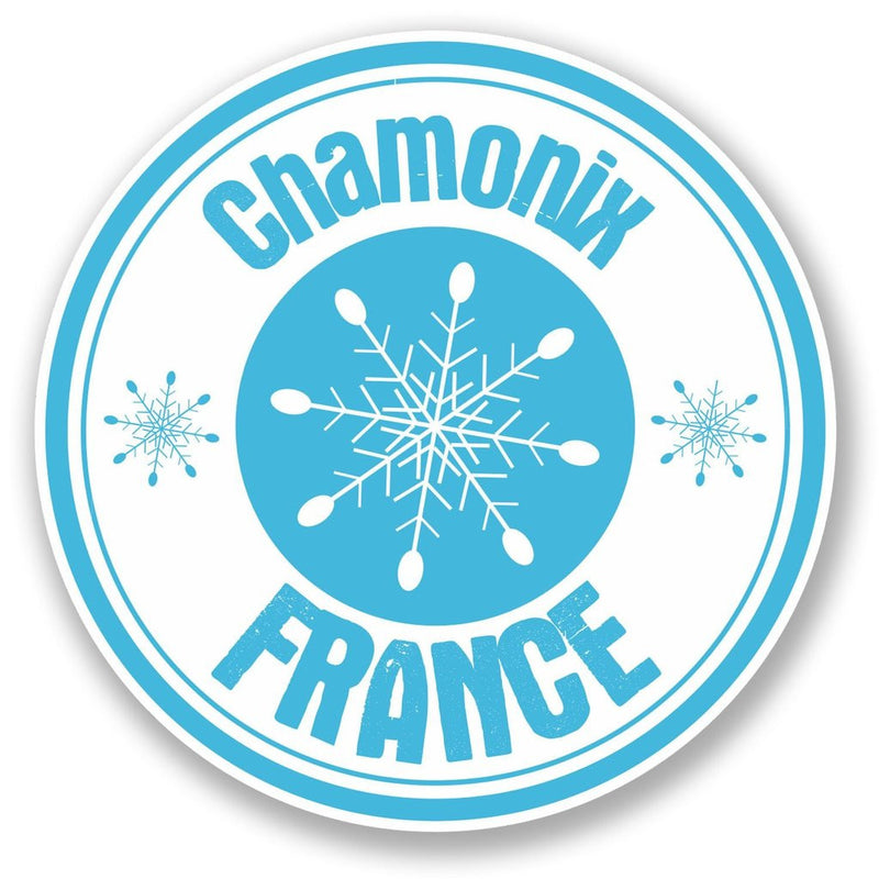 2 x Chamonix France Vinyl Sticker