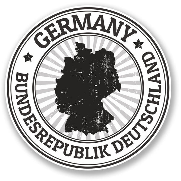 2 x Germany Vinyl Sticker #4502