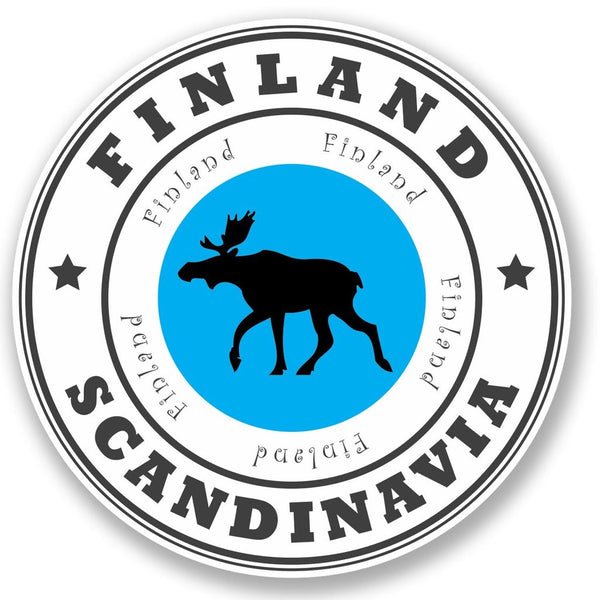 2 x Finland Scandinavia Vinyl Sticker #4525