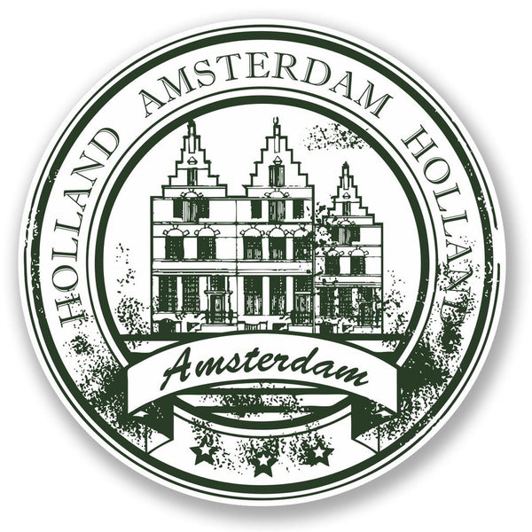 2 x Amsterdam Holland Vinyl Sticker #4528