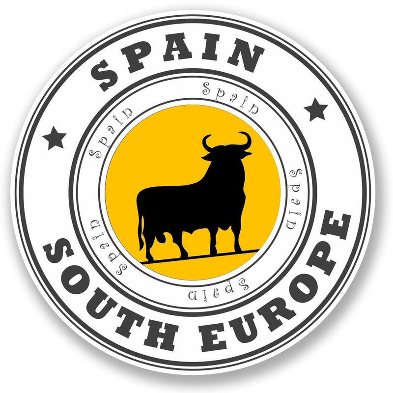 2 x Spain Europe Vinyl Sticker