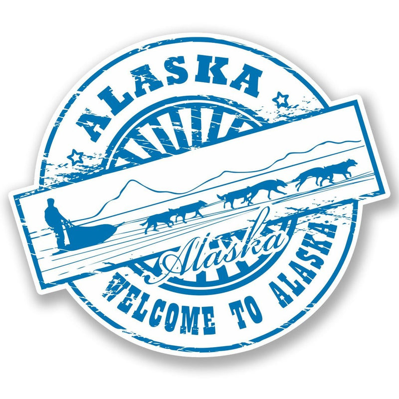2 x Alaska Vinyl Sticker