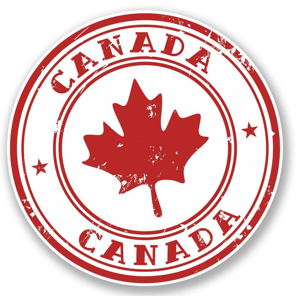 2 x Canada Vinyl Sticker #4539
