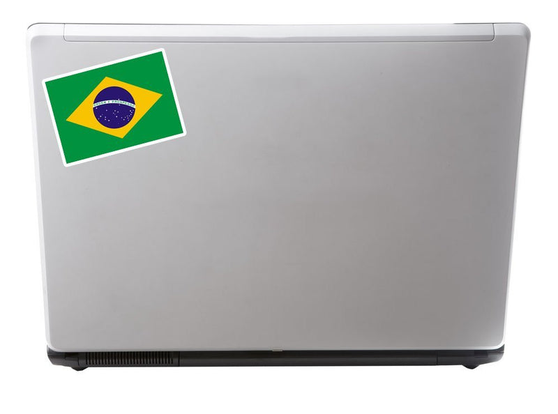 2 x Brazil Flag Vinyl Sticker