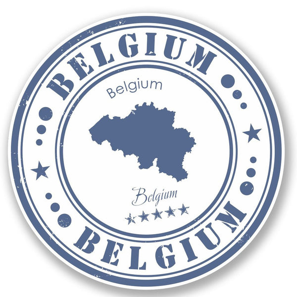 2 x Belgium Vinyl Sticker #4557