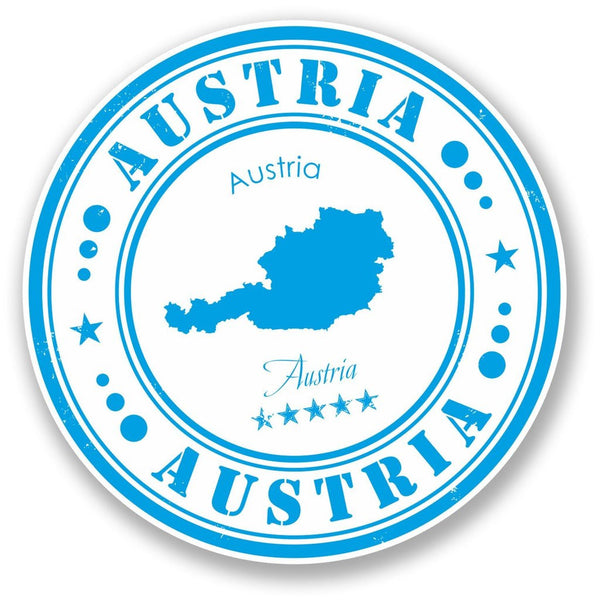 2 x Austria Vinyl Sticker #4558