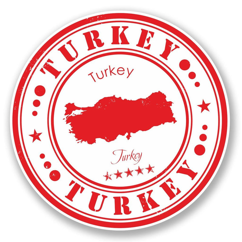 2 x Turkey Vinyl Sticker