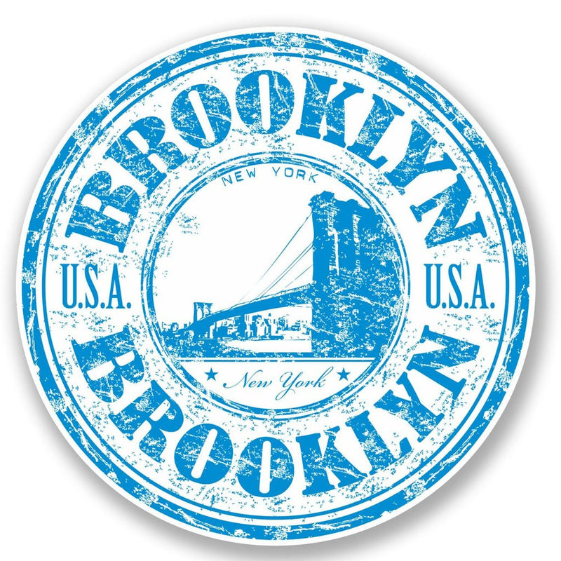2 x Brooklyn New York Vinyl Sticker