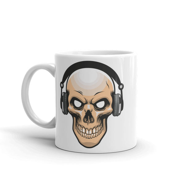 Skull with Headphones High Quality 10oz Coffee Tea Mug #4567