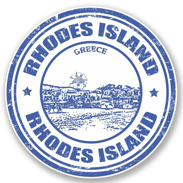 2 x Rhodes Island Greece Vinyl Sticker #4579