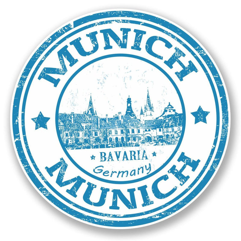2 x Munich Germany Bavaria Vinyl Sticker