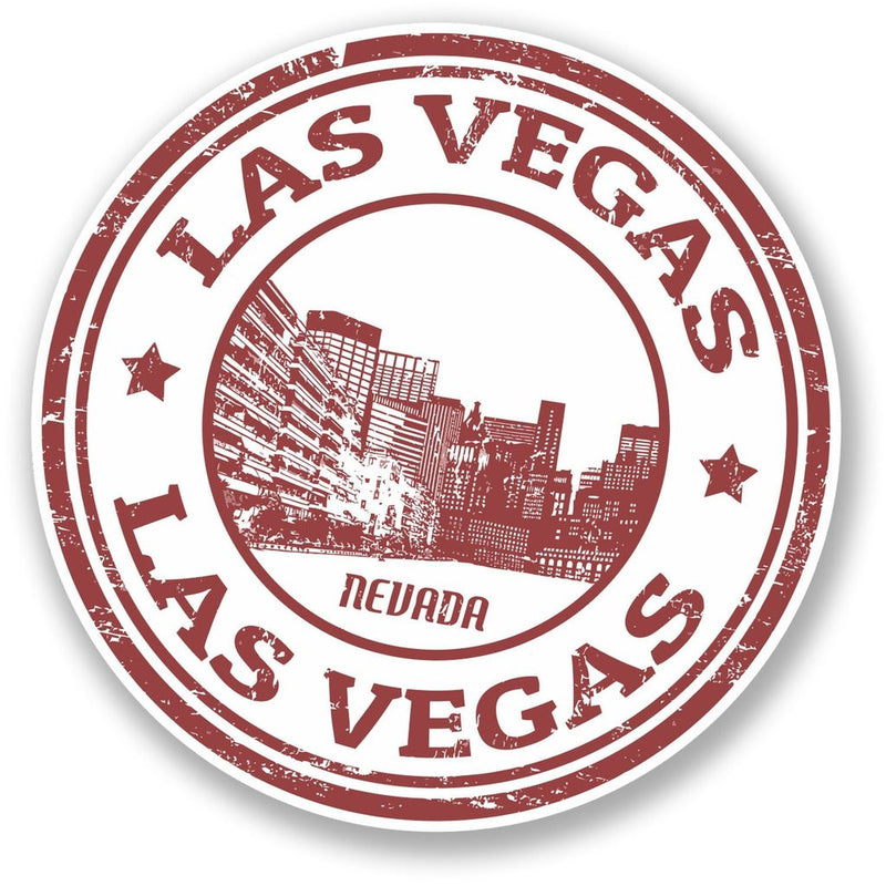 2 x Las Vegas Nevada USA Vinyl Sticker