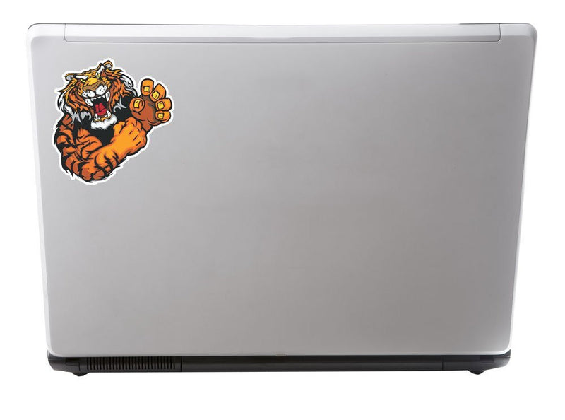 2 x Angry Lion Tiger Vinyl Sticker