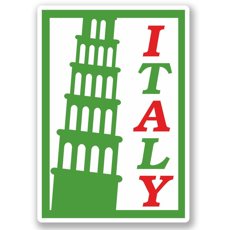 2 x Italy Pisa Vinyl Sticker