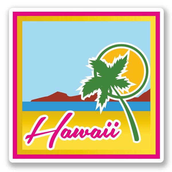 2 x Hawaii Vinyl Sticker #4606