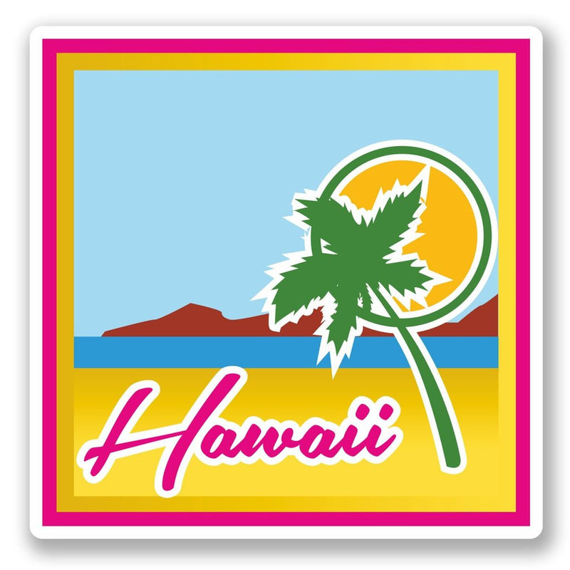 2 x Hawaii Vinyl Sticker