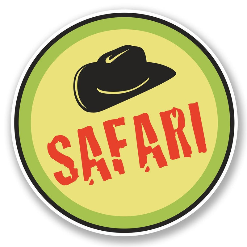2 x Safari Vinyl Sticker