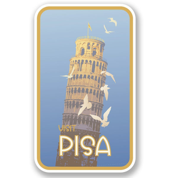 2 x Pisa Italy Vinyl Sticker #4616