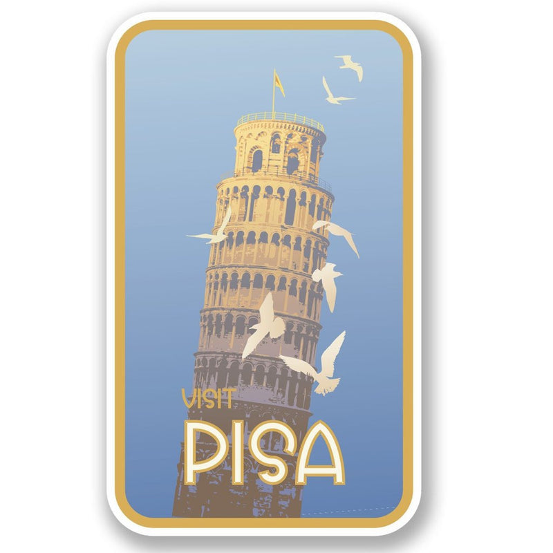 2 x Pisa Italy Vinyl Sticker