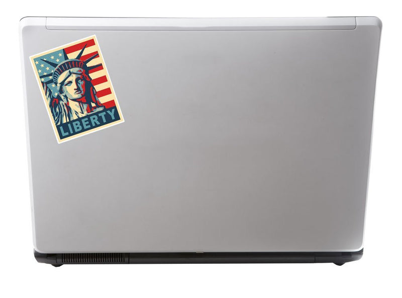 2 x Statue of Liberty USA Flag Vinyl Sticker