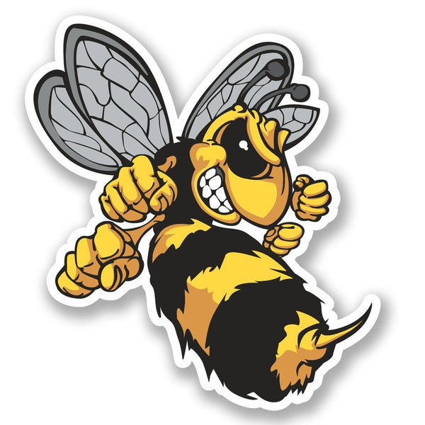 2 x Wasp Bee Hornet Vinyl Sticker #4637