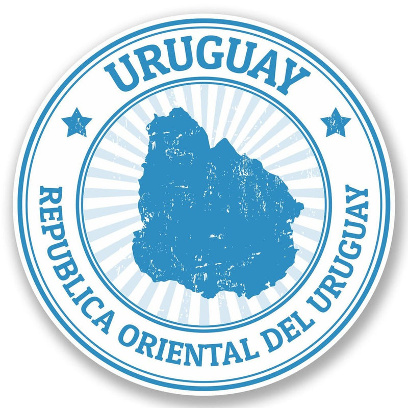 2 x Uruguay Vinyl Sticker