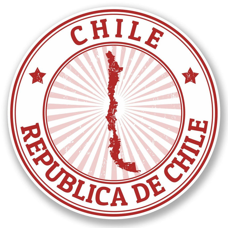 2 x Chile Vinyl Sticker
