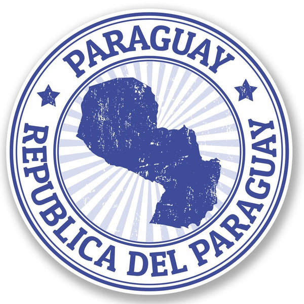 2 x Paraguay Vinyl Sticker #4657