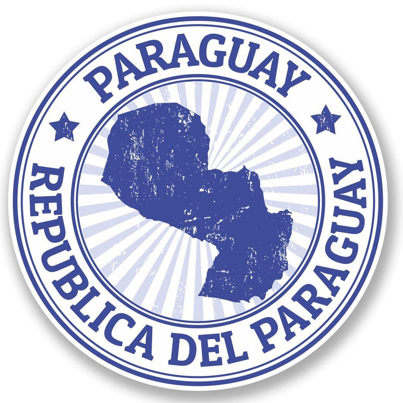 2 x Paraguay Vinyl Sticker
