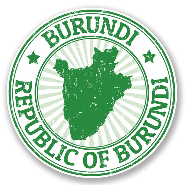 2 x Burundi Vinyl Sticker #4663