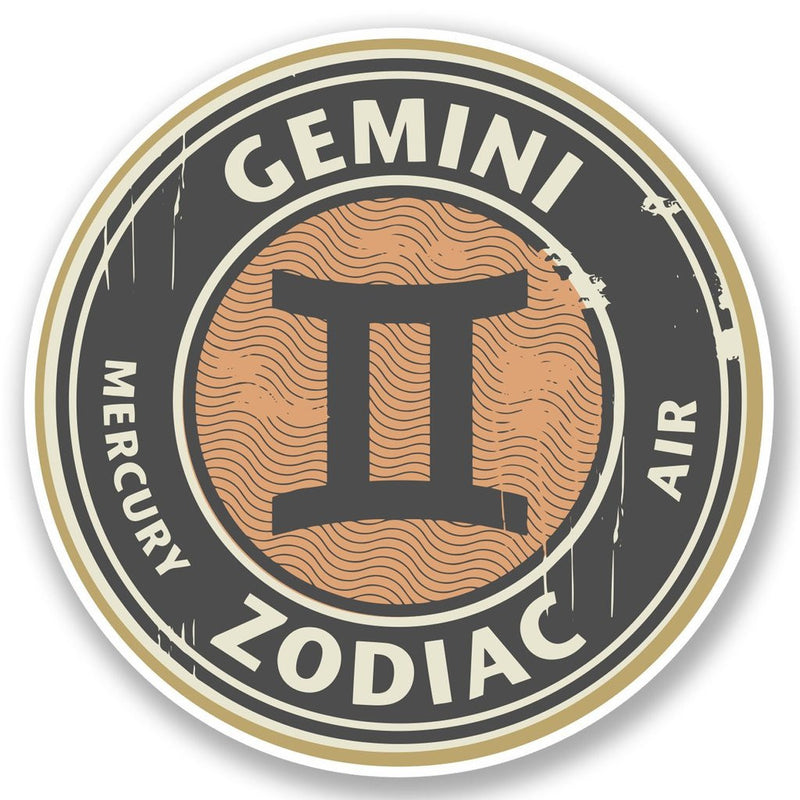 2 x Gemini Vinyl Sticker