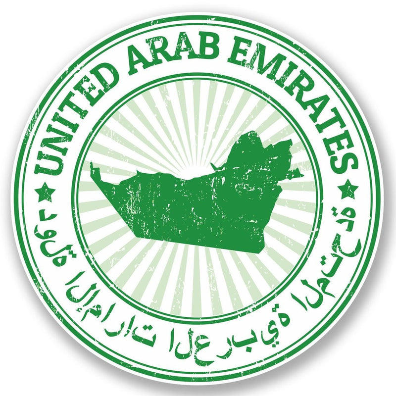 2 x United Arab Emirates Vinyl Sticker