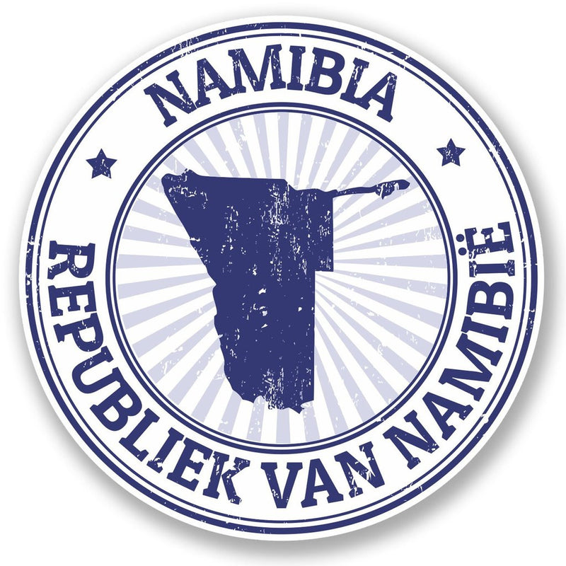 2 x Namibia Luggage Travel Vinyl Sticker iPad Sign Fun