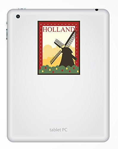 2 x Holland Luggage Travel Vinyl Sticker iPad Sign Fun