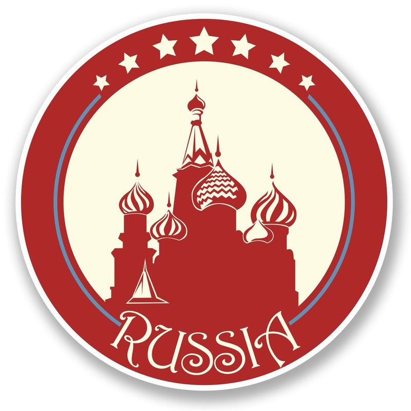 2 x Russia Vinyl Sticker