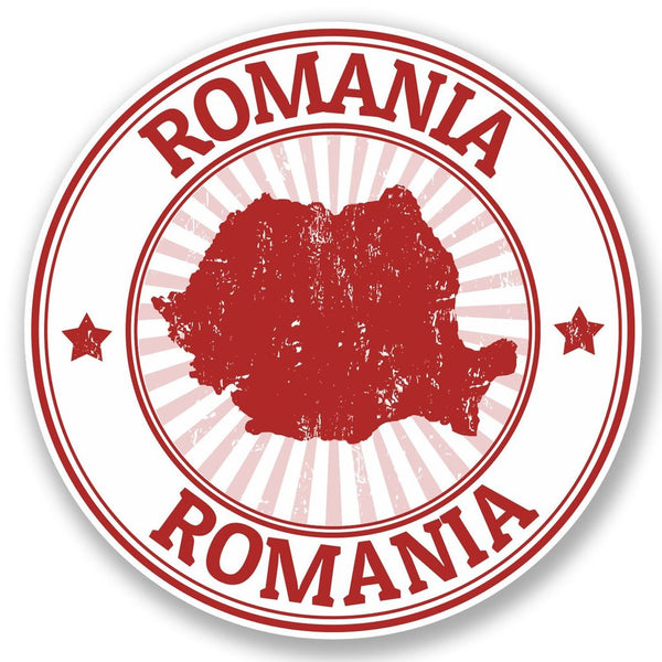 2 x Romania Vinyl Sticker #4697