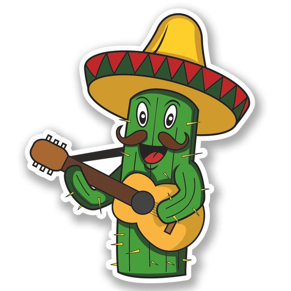 2 x Mexican Cactus Vinyl Sticker #4703