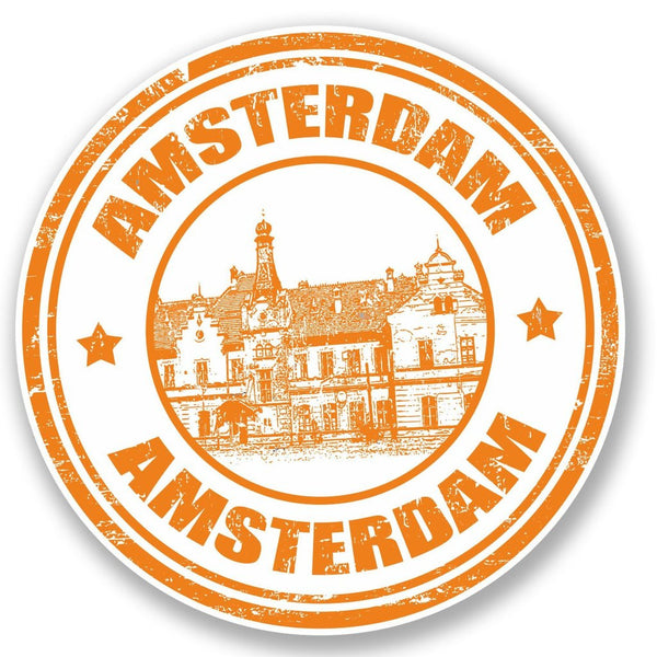 2 x Amsterdam Vinyl Sticker #4706