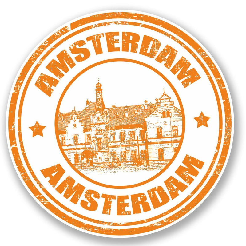 2 x Amsterdam Vinyl Sticker
