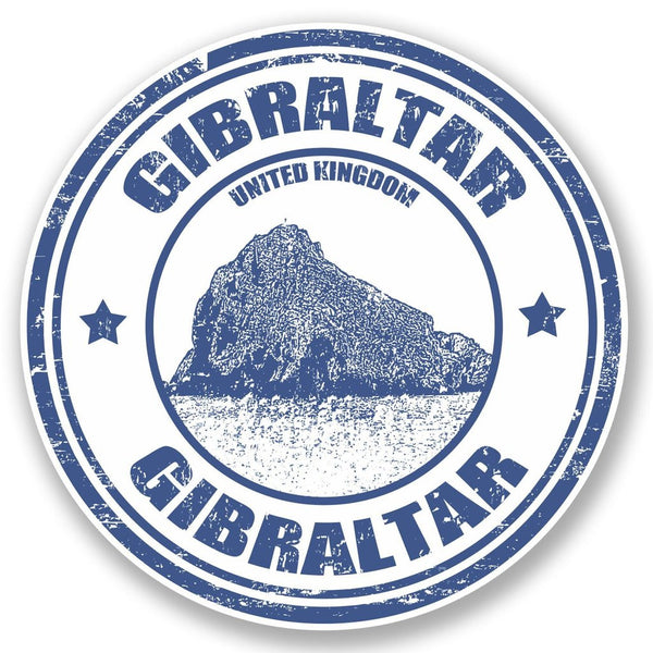 2 x Gibraltar Vinyl Sticker #4712