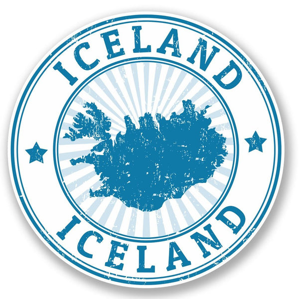2 x Iceland Vinyl Sticker #4714