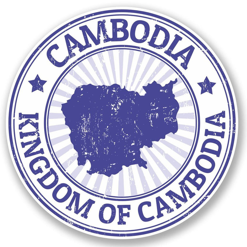 2 x Cambodia Vinyl Sticker