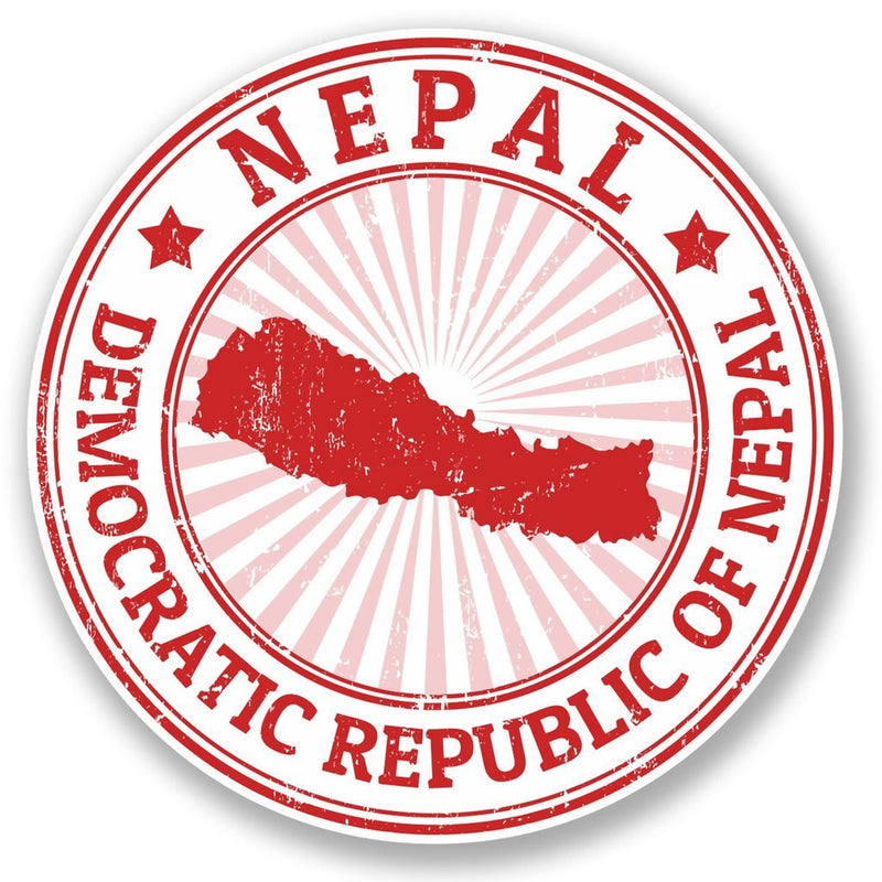 2 x Nepal Vinyl Sticker