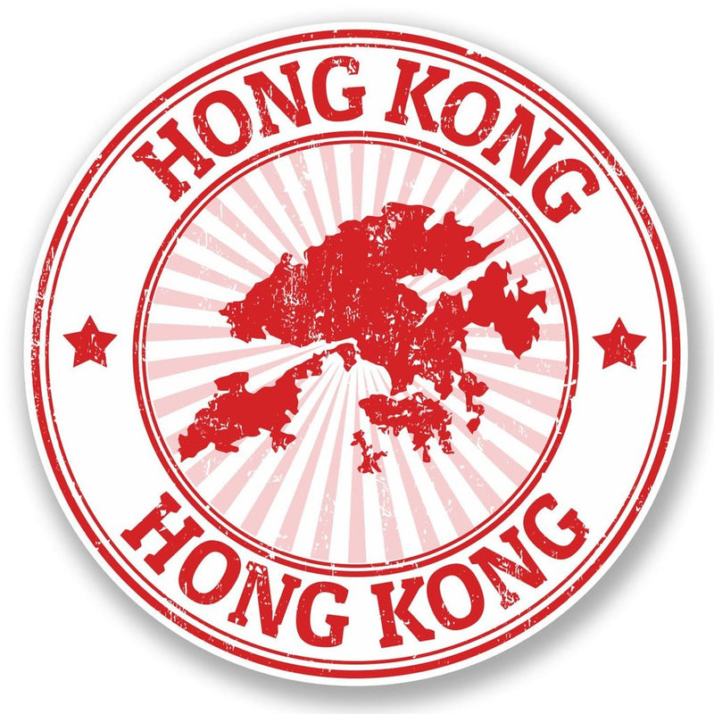 2 x Hong Kong Vinyl Sticker