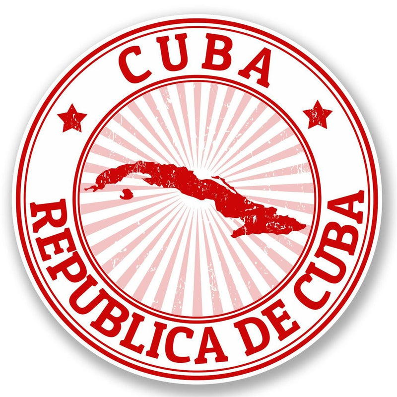 2 x Cuba Vinyl Sticker