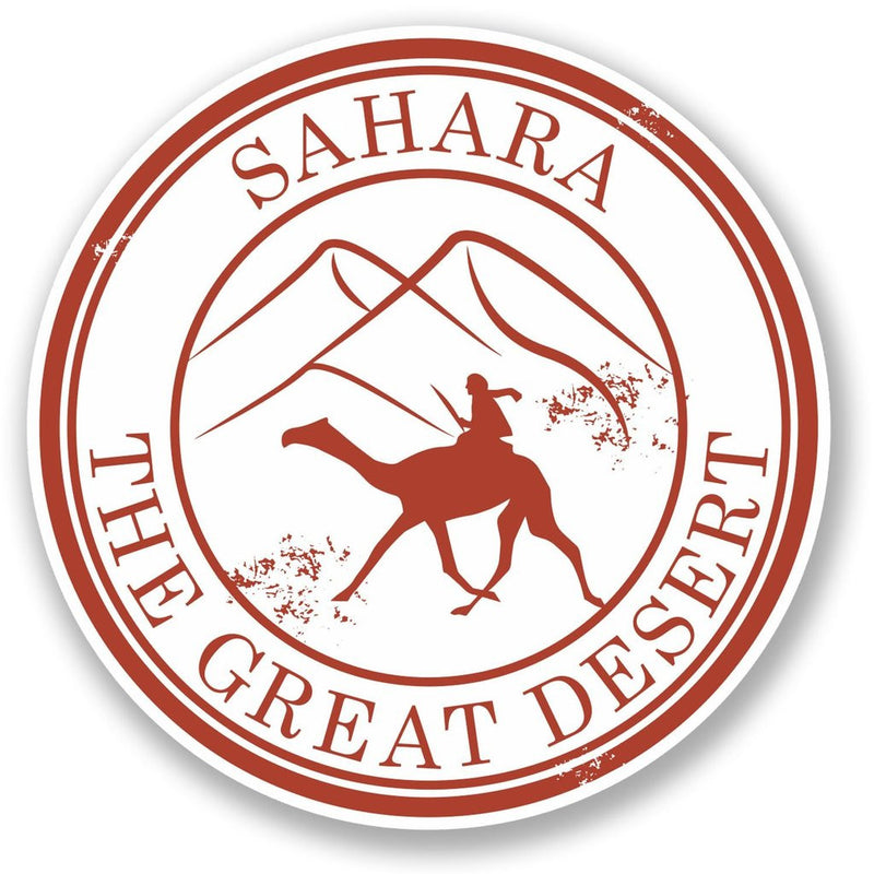 2 x Sahara Desert Vinyl Sticker
